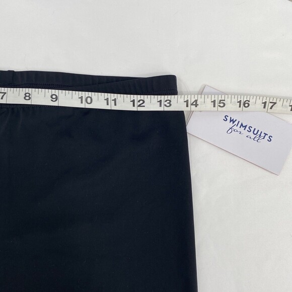 Swimsuits For All Stretch Chlorine Resistant Swim Bike Short Black Size 10 NWT - Picture 8 of 9